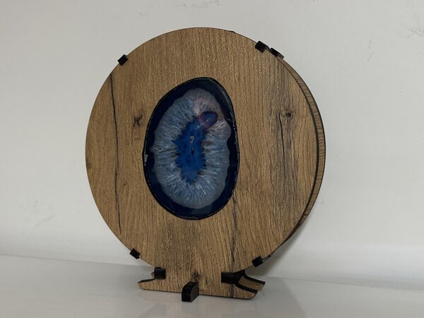 "Achát" lampa 20x22cm provedení povrchu: dub