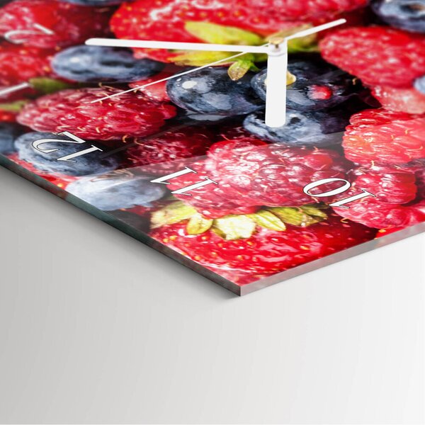 Skleněné hodiny vertikální Směs bobulí zsppb-30x60-00079778