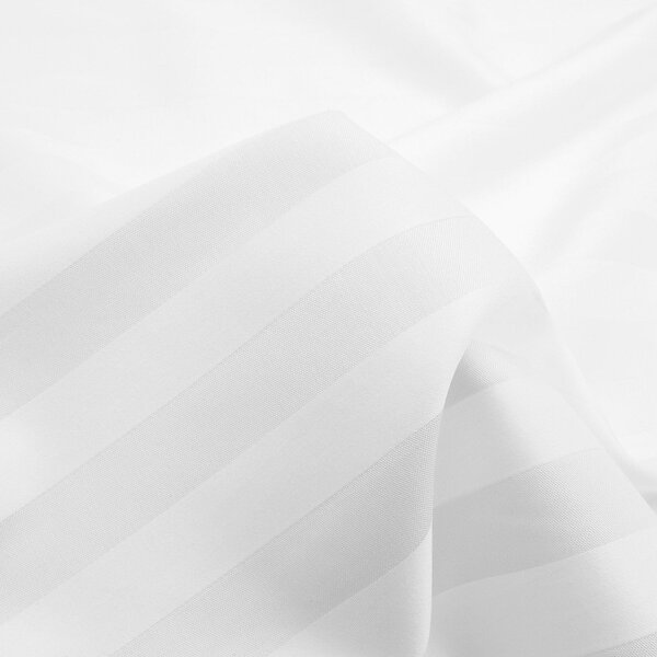 BAMBUSOVÝ POVLAK NA POLŠTÁŘ STRIPE WHITE 40X40 CM BÍLÁ