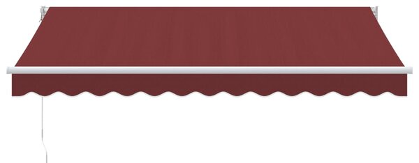 Ručně zatahovací markýza burgundská 350 x 250 cm