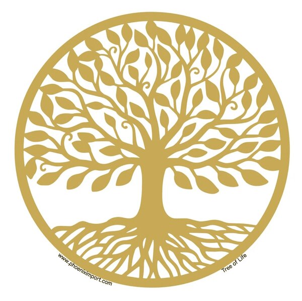 Samolepka Strom života - zlatý
