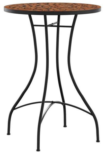 Mozaikový bistro set terakotový železo a keramika
