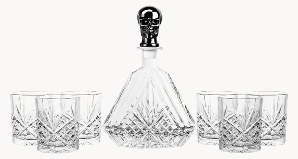 Sada na whisky z křišťálového skla Alec, 7 dílů