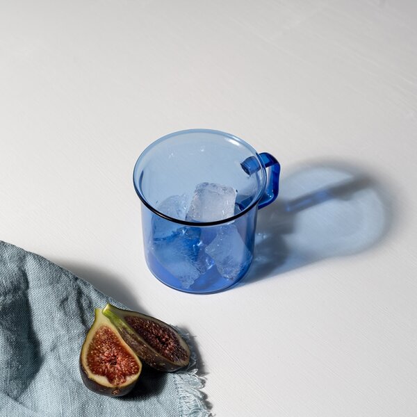 Muurla Hrnek Glass 0,35l, modrý