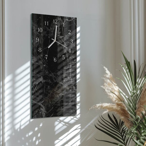 Skleněné hodiny vertikální Grafit zsppb-30x60-00059744