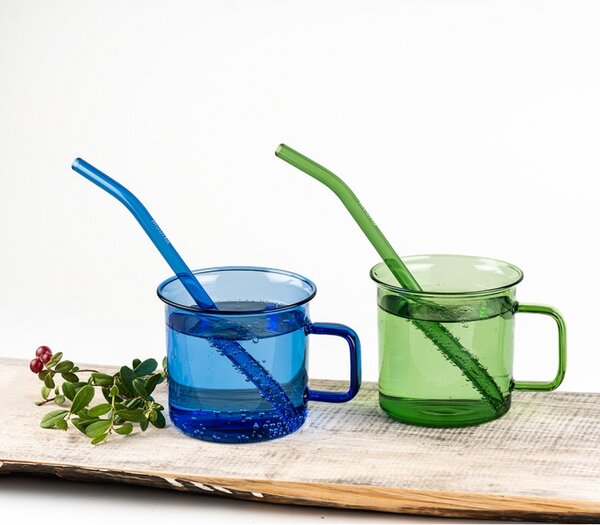 Muurla Hrnek Glass 0,35l, modrý