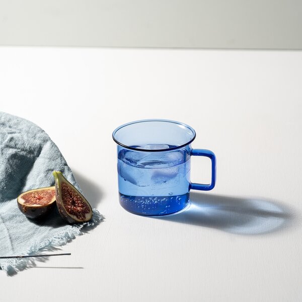 Muurla Hrnek Glass 0,35l, modrý
