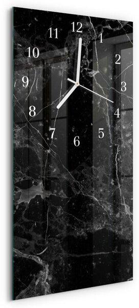 Skleněné hodiny vertikální Grafit zsppb-30x60-00059744