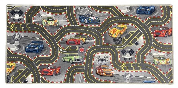 Dětský koberec The World od Cars 97 šedý 80x120 cm
