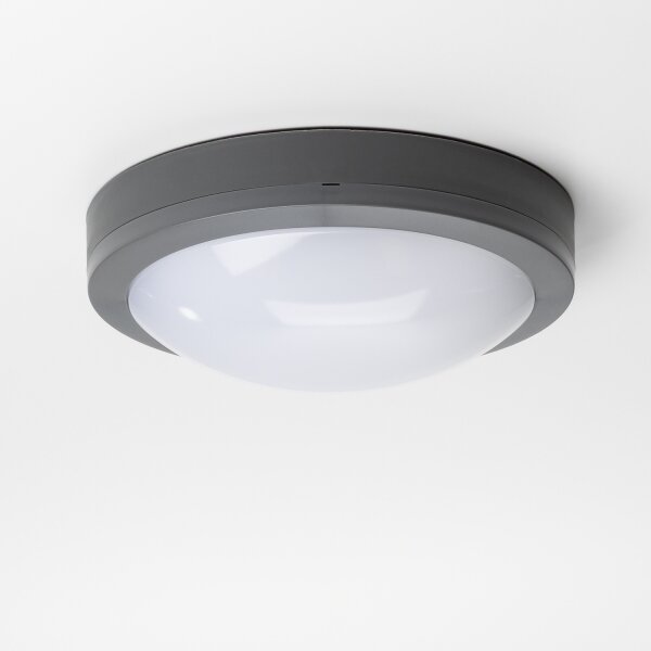 Brilagi - LED Venkovní stropní svítidlo LED/20W/230V pr. 23 cm IP54 antracit