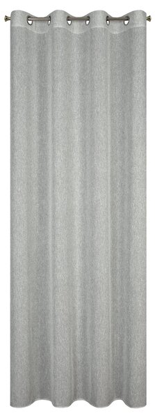 ZÁVĚS NA KROUŽCÍCH KENDAL 140X250 CM STŘÍBRNÁ