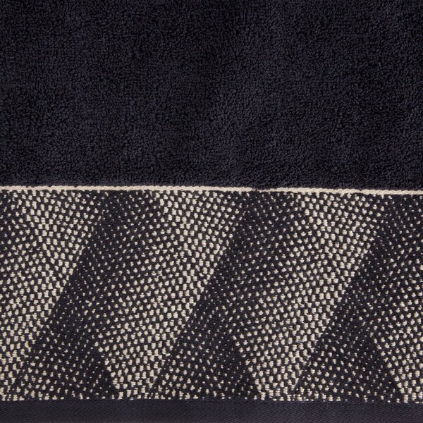 BAVLNĚNÝ RUČNÍK LIMITED COLLECTION VICTORIA12 50X90 CM ČERNÁ