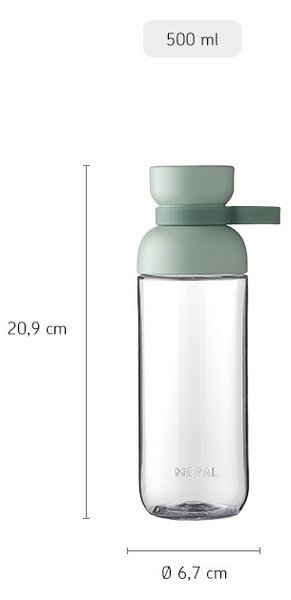 Láhev na vodu Vita, 500ml, Mepal, tmavě růžová