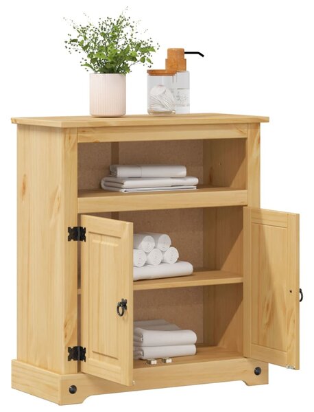 Koupelnová skříňka Corona 70 x 33 x 80 cm masivní borové dřevo