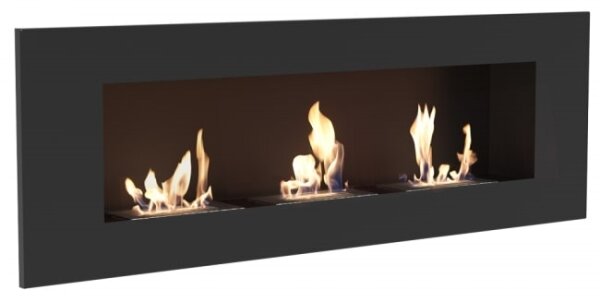Kratki DELTA3/TUV - Vestavěný BIO krb DELTA3 40x120 cm 3x1,1kW černá