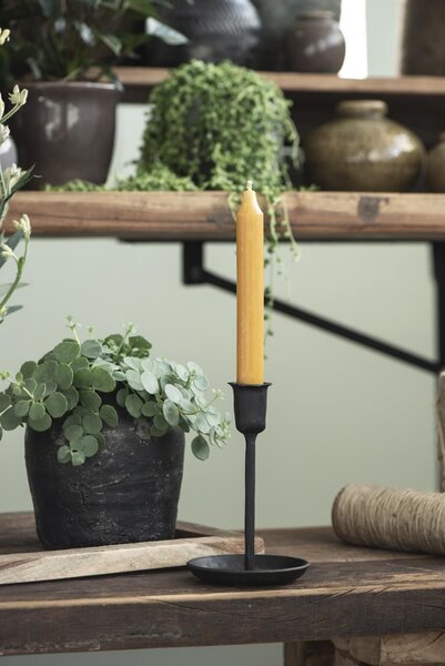 Vysoká svíčka rustic Curry 18 cm
