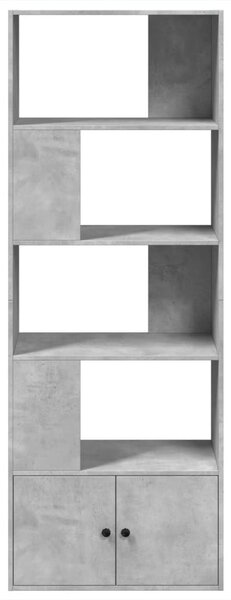 Knihovna betonově šedá 70 x 36 x 189 cm kompozitní dřevo 3295320