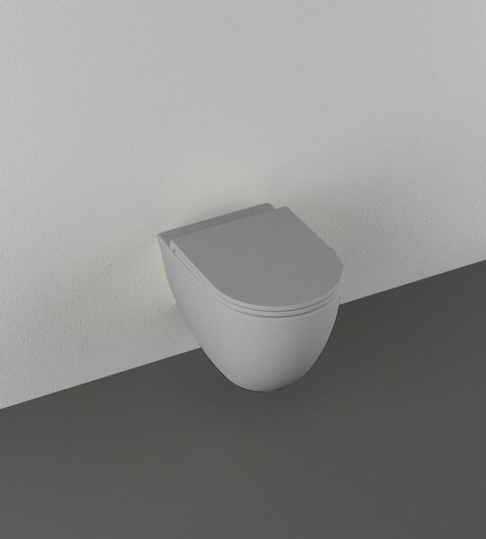 Isvea Isvea, INFINITY závěsná WC mísa, Rimless, 36,5x53cm, stone grey, 10NF02005-2V