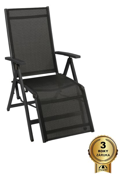 Doppler ACTIVE relaxační zahradní křeslo antracit
