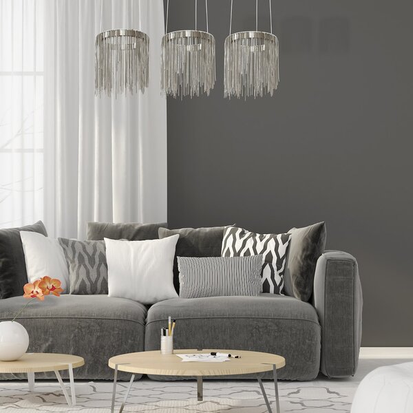 Závěsné LED svítidlo Cascata, 1x LED 54w, 3000k, ch