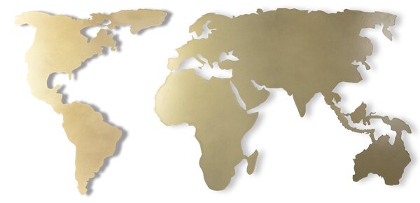 ASIR Kovová nástěnná dekorace MAPA SVĚTA 60 cm