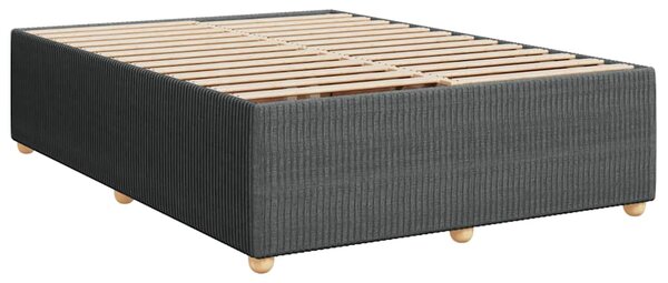 Box spring postel s matrací tmavě šedá 140x200 cm textil 3285575