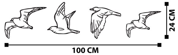 ASIR Nástěnná kovová dekorace RACCI 100 cm