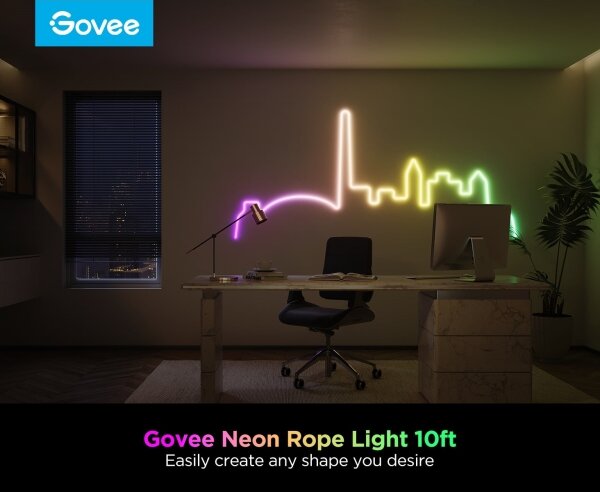 Govee - Neon 2 MATTER ohebný LED pásek 3m RGBIC Wi-Fi