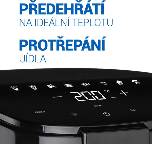 TESLA AirCook Q40 - multifunkční digitální horkovzdušná fritéza (černá barva)