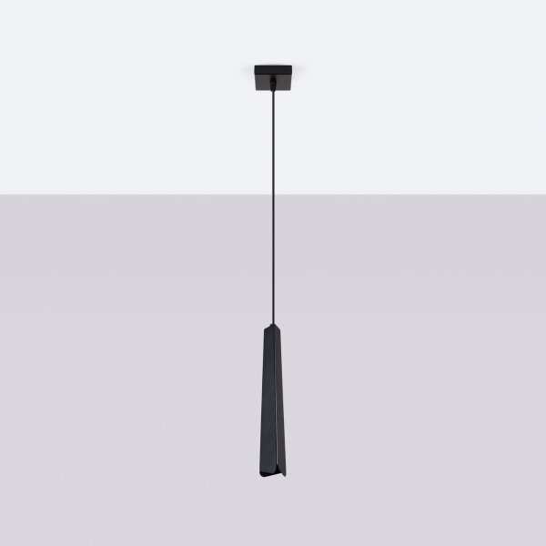 Sollux SL.1400 - Lustr na lanku PRYSM 1xG9/8W/230V černá