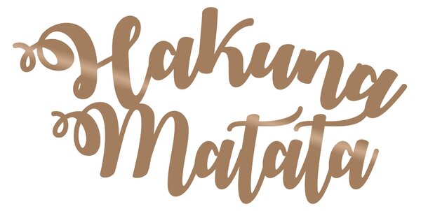 ASIR Kovová nástěnná dekorace HAKUNA MATATA 70 cm