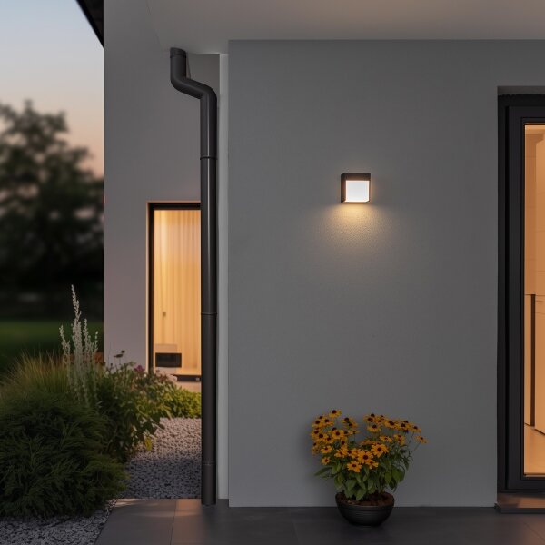 Brilagi - LED Venkovní nástěnné svítidlo TERNI LED/12W/230V antracit IP44