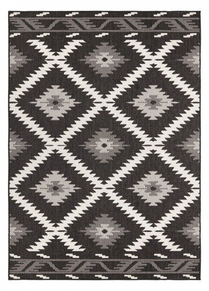 Hans Home | Kusový koberec Twin Supreme 103429 Malibu black creme – na ven i na doma - 80x150