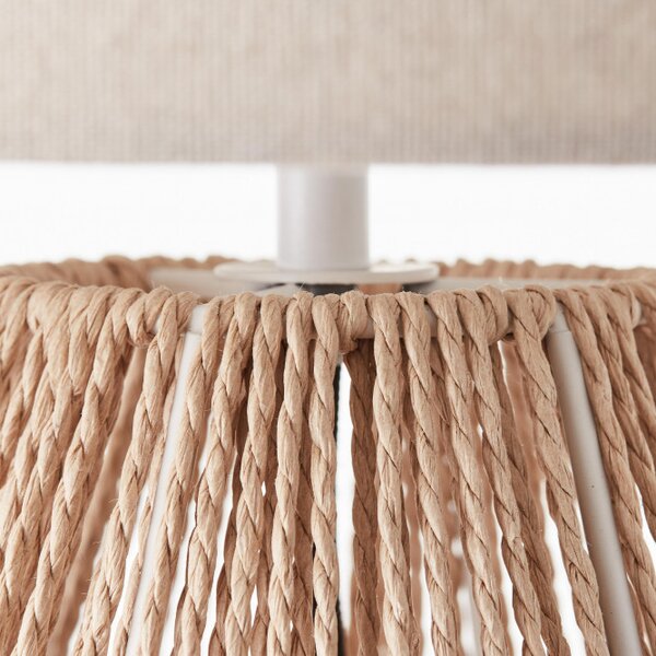 Brilliant 93097/09 Velká stolní lampa LARAINE 53cm přírodní