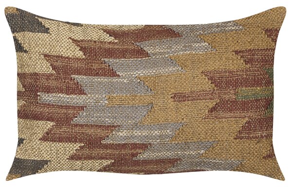 Sada 2 dekorativních polštářů DEEPOR Juta 30 x 50 cm Pestrá Orientální vzor