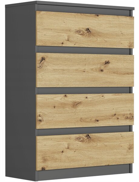 Komoda Framire 70 x 40 x 98 cm antracit matná