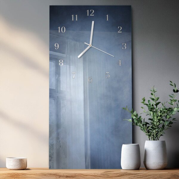 Skleněné hodiny vertikální Kouř zsppb-30x60-00080760