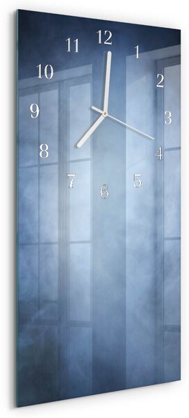Skleněné hodiny vertikální Kouř zsppb-30x60-00080760