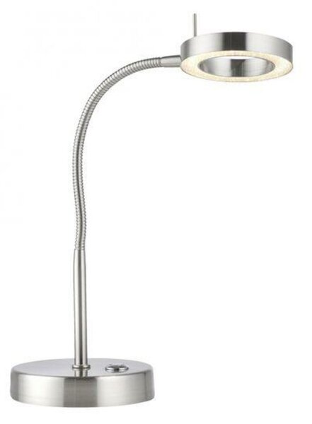 PAUL NEUHAUS LED stolní lampa stříbrná nastavitelné 3 krokové stmívání dotykovým stmívačem teplé bílé světlo 3000K PN 4181-55