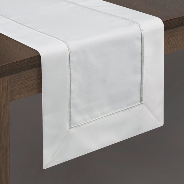UBRUS KARIN 40X140 CM BÍLÝ