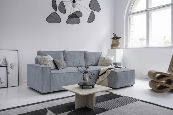 ROHOVÁ SEDAČKA, textil, světle šedá MID.YOU - Sedací soupravy, Online Only