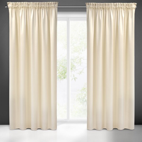 ZATEMŇOVACÍ ZÁVĚS NA PÁSCE PIERRE CARDIN SIBEL 140X270 CM KRÉMOVÁ