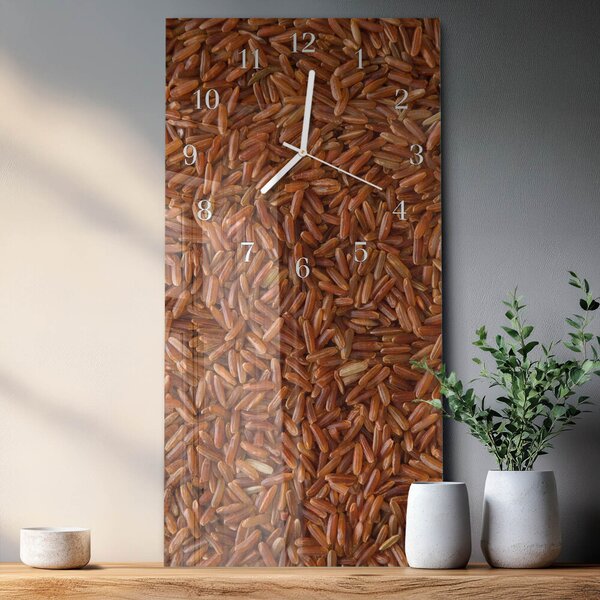 Skleněné hodiny vertikální Rýže zsppb-30x60-00080753