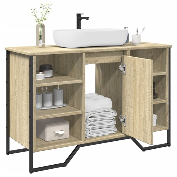 Koupelnová skříňka pod umyvadlo dub sonoma 91x35x60 cm kompozit