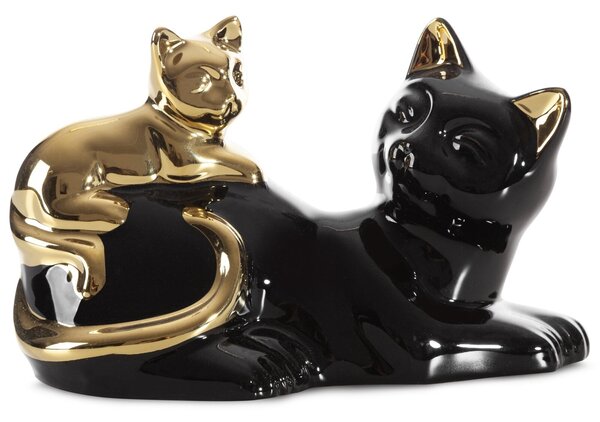 DEKORAČNÍ FIGURKA CAT 20X11X12 CM ČERNÁ