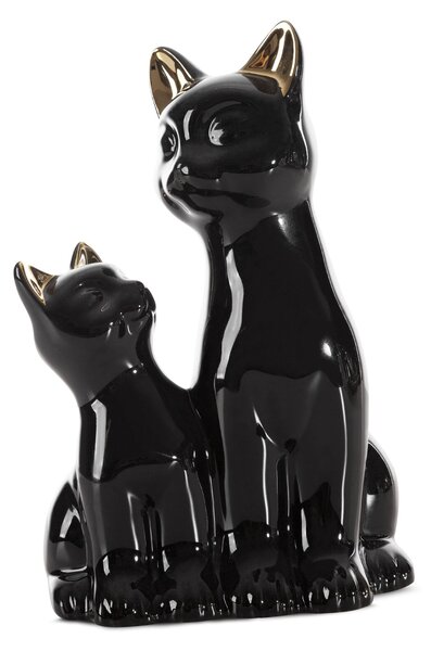 DEKORAČNÍ FIGURKA CAT 15X11X22 CM ČERNÁ