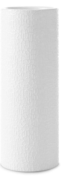 KERAMICKÁ VÁZA RISO (FI) 11X30 CM BÍLÁ