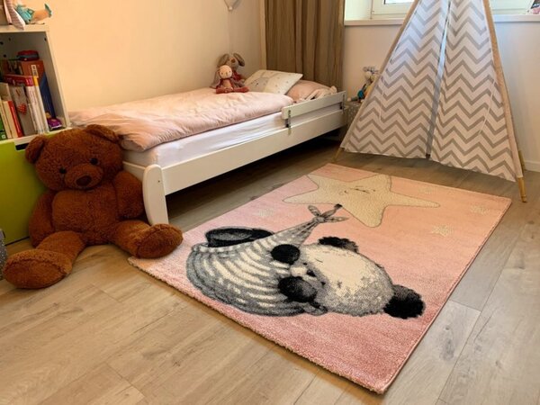Dětský koberec Kiddo A1083 pink 160x230 cm