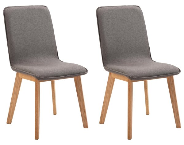 Jídelní židle Bronte - 2 ks - textil | taupe