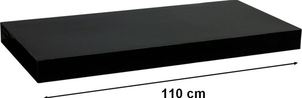 Police MDF deska Stilista 110 x 23,5 cm černá